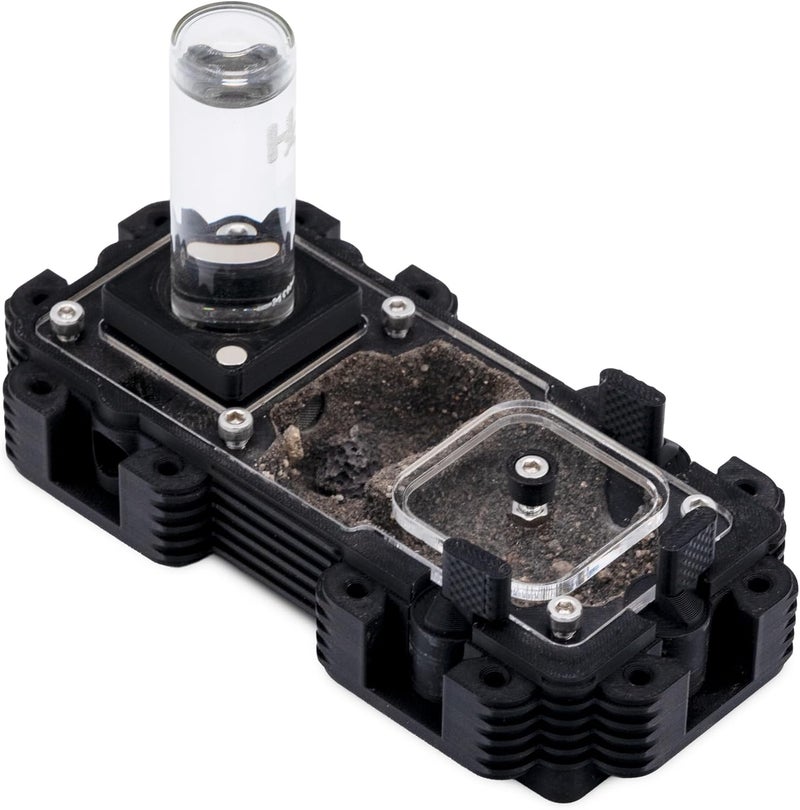 Ant Dimension Ant Farm Natura Module 2:1 – Perfect for Queens and Small Colonies – Professional Formicarium, Modular and Adaptable to Many Species (Black) - Image 1